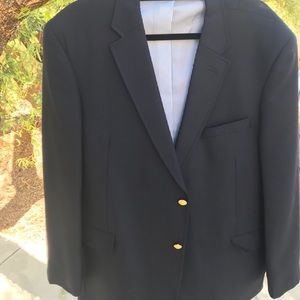 Men’s jacket navy blue gold buttons